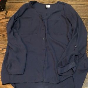 Dark blue blouse